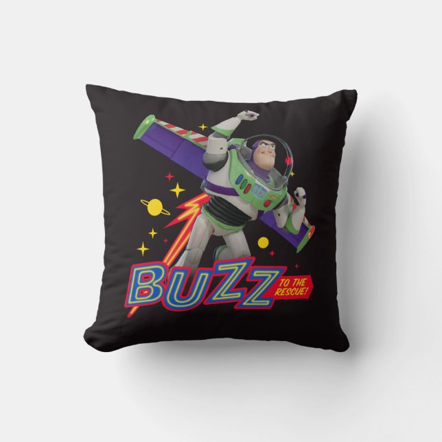 Toy Story 4 | Buzz To The Rescue! Throw Pillow (Front)