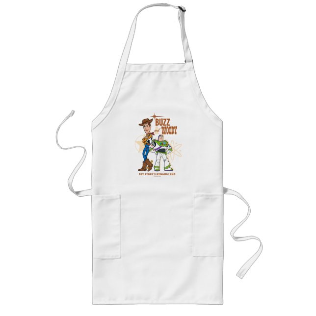 Toy Story 4 | Buzz & Woody "Dynamic Duo" Long Apron (Front)