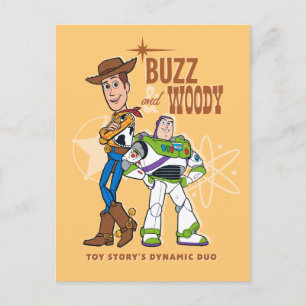 Toy Story 4   Buzz & Woody "Dynamic Duo" Postcard