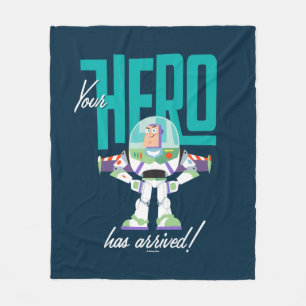 Toy Story 4   Buzz "Your Hero Has Arrived" Fleece Blanket