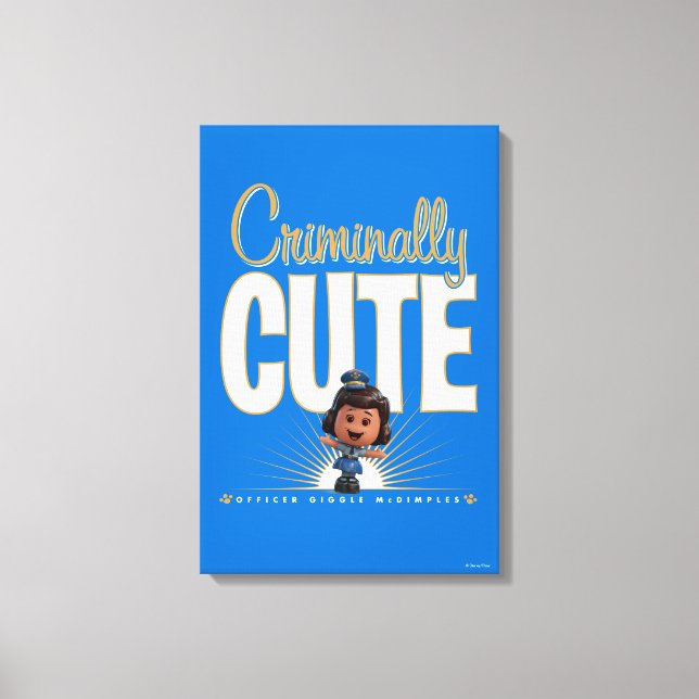 Toy Story 4 | "Criminally Cute" Giggle McDimples Canvas Print (Front)