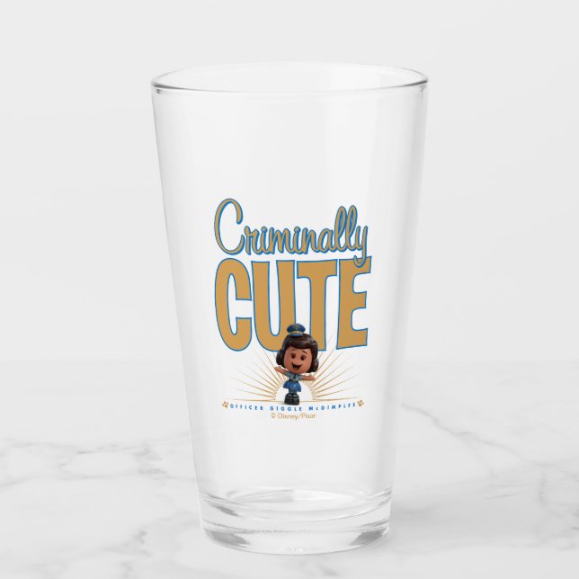 Toy Story 4 | "Criminally Cute" Giggle McDimples Glass (Front)