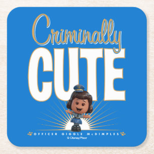 Toy Story 4   "Criminally Cute" Giggle McDimples Square Paper Coaster