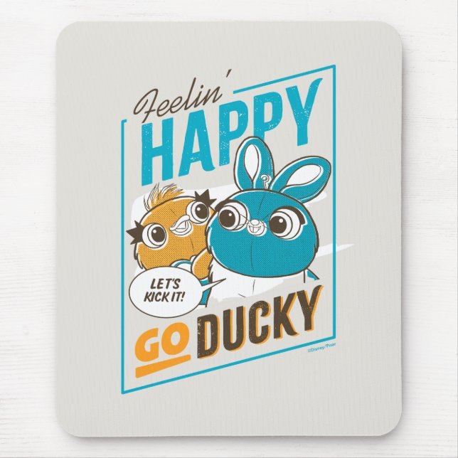 Toy Story 4 | Feelin' Happy Go Ducky Mouse Pad (Front)