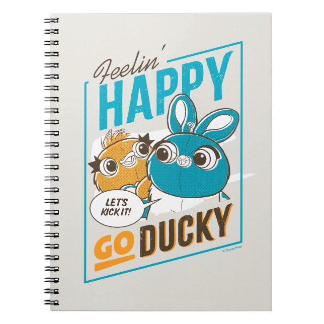 Toy Story 4 | Feelin' Happy Go Ducky Notebook (Front)