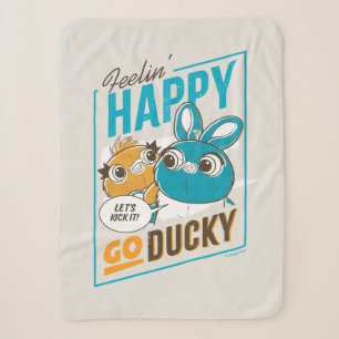 Toy Story 4   Feelin' Happy Go Ducky Sherpa Blanket
