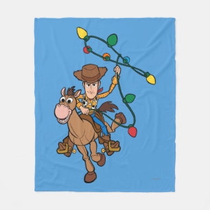 Toy Story 4   Forky & Candy Cane Fleece Blanket