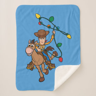 Toy Story 4   Forky & Candy Cane Sherpa Blanket