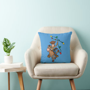 Toy Story 4   Forky & Candy Cane Throw Pillow