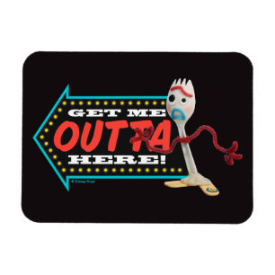 Toy Story 4 Forky "Get Me Outta Here" Magnet