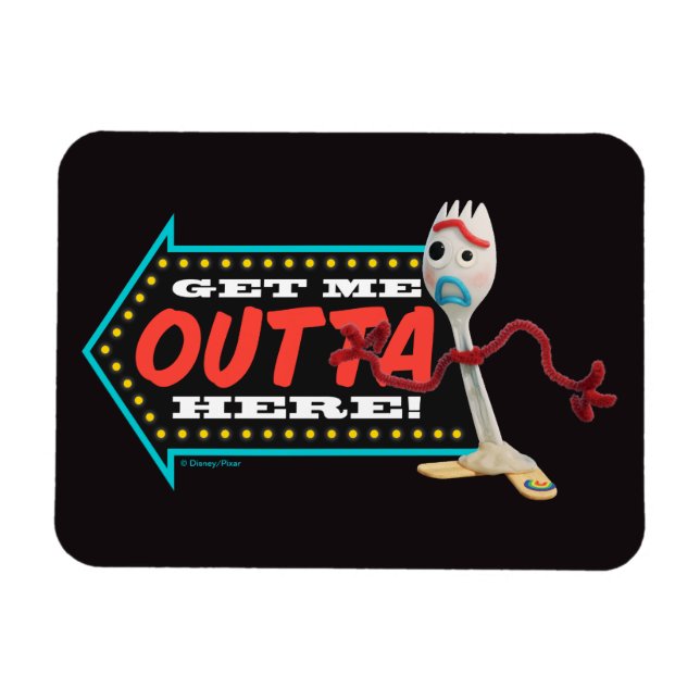 Toy Story 4 | Forky "Get Me Outta Here" Magnet (Horizontal)