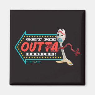 Toy Story 4   Forky "Get Me Outta Here" Magnet