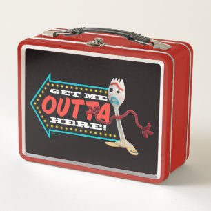 Toy Story 4   Forky "Get Me Outta Here" Metal Lunch Box