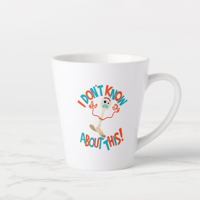 Toy Story 4 | Forky "I Don't Know About This!" Latte Mug (Right)