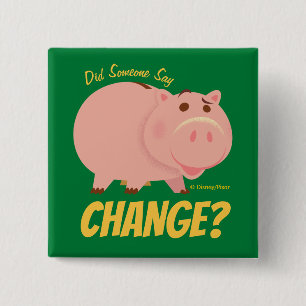 Toy Story 4   Hamm Illustration 2 Inch Square Button