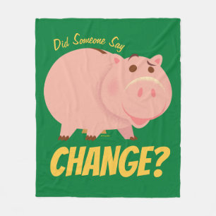 Toy Story 4   Hamm Illustration Fleece Blanket