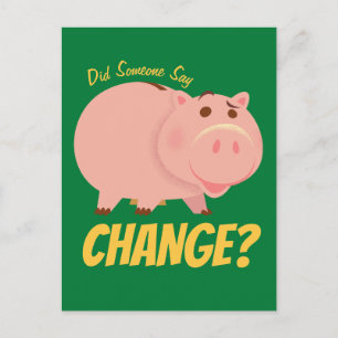 Toy Story 4   Hamm Illustration Postcard