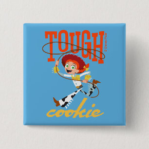 Toy Story 4   Jessie "Tough Cookie" 2 Inch Square Button