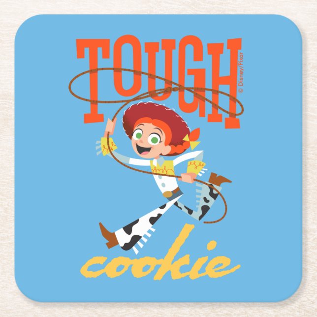 Toy Story 4 | Jessie "Tough Cookie" Square Paper Coaster (Front)