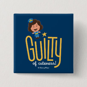 Toy Story 4   McDimples "Guilty of Cuteness" 2 Inch Square Button