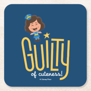 Toy Story 4   McDimples "Guilty of Cuteness" Square Paper Coaster