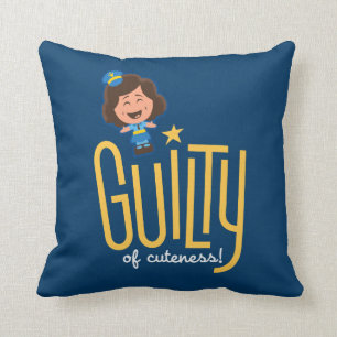 Toy Story 4   McDimples "Guilty of Cuteness" Throw Pillow