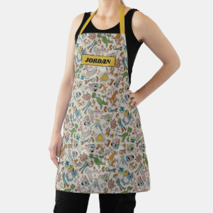 Toy Story 4   Retro Character Toss Pattern Apron
