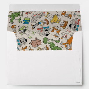 Toy Story 4   Retro Character Toss Pattern Envelope