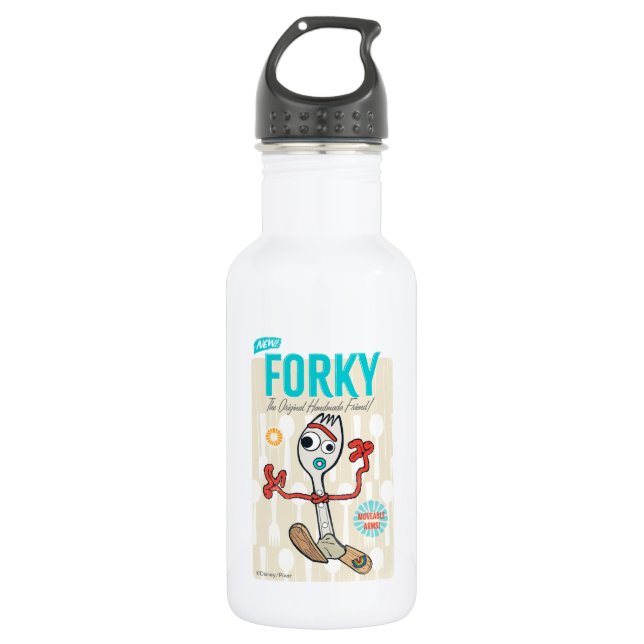 Toy Story 4 | Retro Forky Toy Ad 532 Ml Water Bottle (Front)