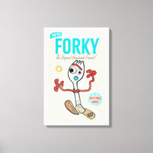 Toy Story 4   Retro Forky Toy Ad Canvas Print
