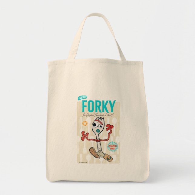 Toy Story 4 | Retro Forky Toy Ad Tote Bag (Front)