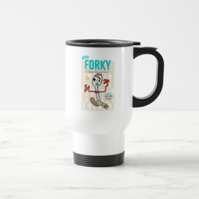 Toy Story 4 | Retro Forky Toy Ad Travel Mug (Right)