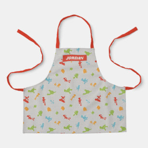 Toy Story 4   Retro Toy Shape Toss Pattern Apron