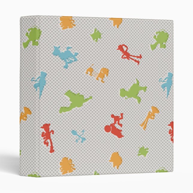 Toy Story 4 | Retro Toy Shape Toss Pattern Binder (Front/Spine)