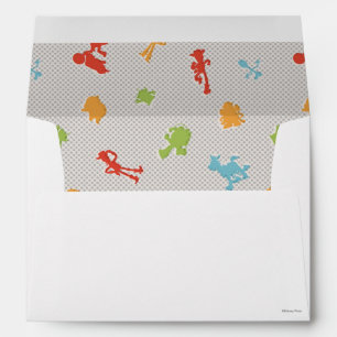 Toy Story 4   Retro Toy Shape Toss Pattern Envelope