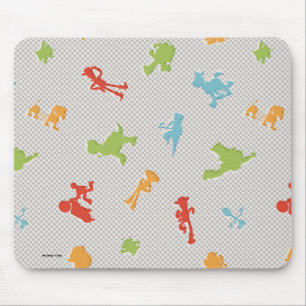 Toy Story 4   Retro Toy Shape Toss Pattern Mouse Pad