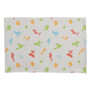 Toy Story 4   Retro Toy Shape Toss Pattern Pillowcase