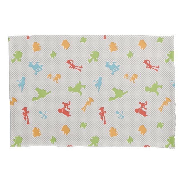 Toy Story 4 | Retro Toy Shape Toss Pattern Pillowcase (Front)