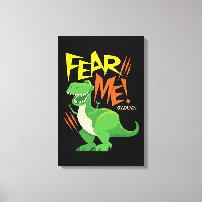 Toy Story 4 | Rex "Fear Me!" Canvas Print (Front)