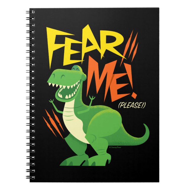 Toy Story 4 | Rex "Fear Me!" Notebook (Front)