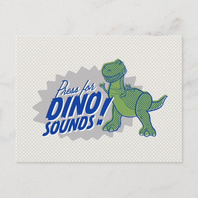 Toy Story 4 | Rex "Press For Dino Sounds" Postcard (Front)