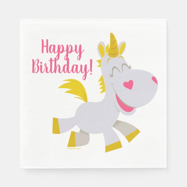 Toy Story 4 | Smiling Buttercup Illustration Napkin (Front)