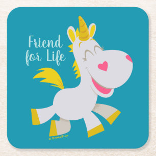 Toy Story 4 Smiling Buttercup Illustration Square Paper Coaster