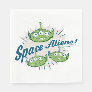 Toy Story 4   "Space Aliens" Retro Graphic Napkin