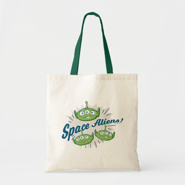 Toy Story 4 | "Space Aliens" Retro Graphic Tote Bag (Front)