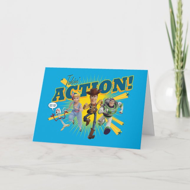 Toy Story 4 | "Takin' Action!" Group Art Card (Front)