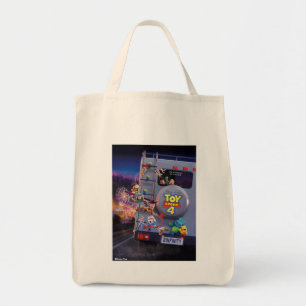 Toy Story 4   Toys Riding RV Theatrical Poster Tote Bag