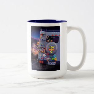 Toy Story 4   Toys Riding RV Theatrical Poster Two-Tone Coffee Mug