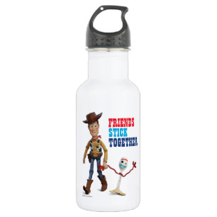 Toy Story 4   Woody & Forky Walking Together 532 Ml Water Bottle