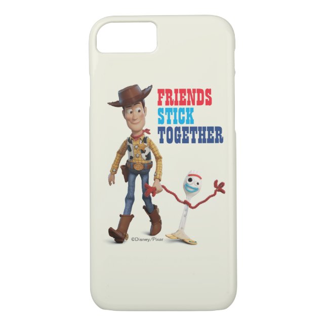 Toy Story 4 | Woody & Forky Walking Together Case-Mate iPhone Case (Back)